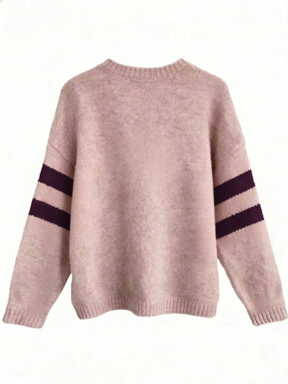 Multicolor Casual Women's Cute Star Pattern Drop Shoulder Sweater - Picture 2 of 3